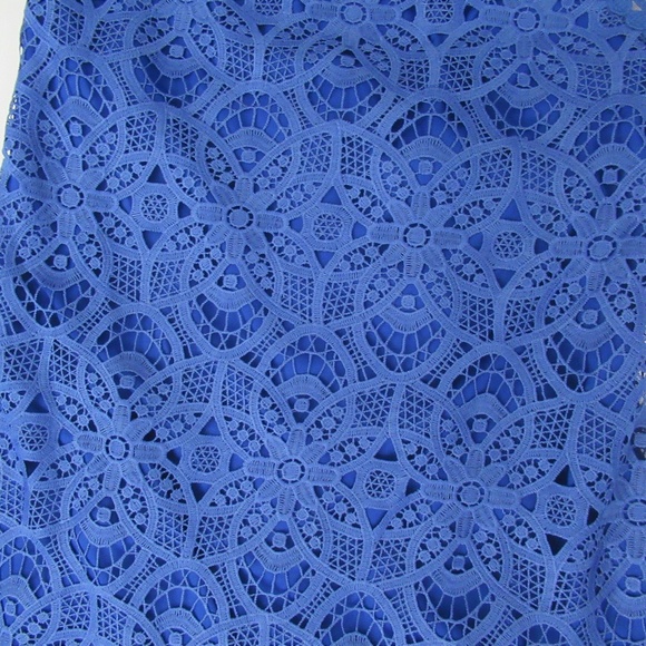 Laundry by Shelli Segal Blue Open Back Lace Dress NWT $195 - Picture 4 of 8